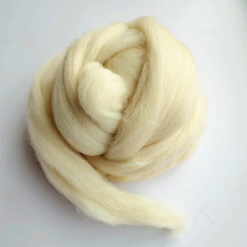 Wool Felt Base Filling Material for DIY Crafts, Original Wool Strips 60S, Shaping Cotton