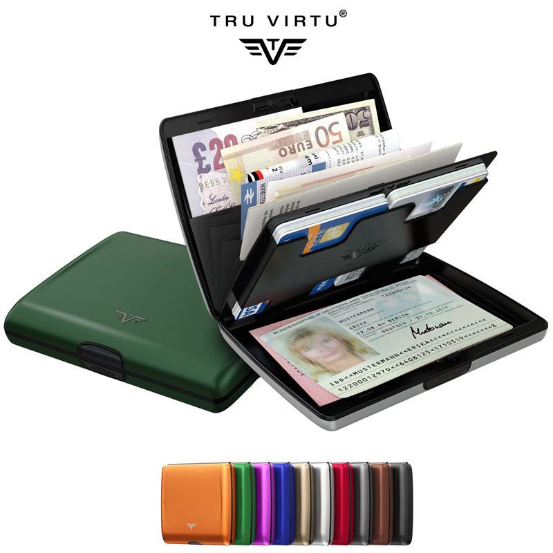 Đức TRU VIRTU thẻ ví nhôm cánh Ray sê-ri Gói thẻ tín dụng chống POS bị đánh cắp - Ví / chủ thẻ ví nữ charles & keith
