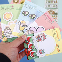 Japan-ROK cute strawberry Remain note Stickers Convenience Stickers for students to sign this sticker with self-adhesive label n sub-post