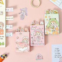 Cartoon cute Post-it notes n Post note note note note girl heart small book creative self-stick message note