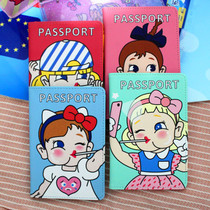 South Korea cute ins girl heart Japanese multifunctional simple travel ticket passport holder storage cover