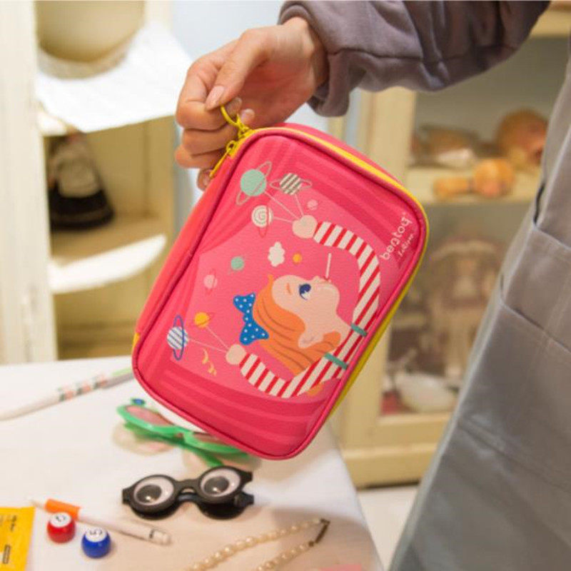 National tide students large-capacity multi-functional cute Japanese and Korean ins female cartoon storage cosmetic bag super fire jewelry storage