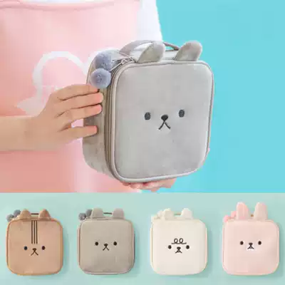 Korean cute cartoon exquisite fashion high-end Japanese portable large-capacity school girl Japanese cosmetics storage bag