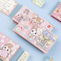 Creative combination boxed Post-it notes sticky strong students with cartoon cute multi-function message sticky book N Post