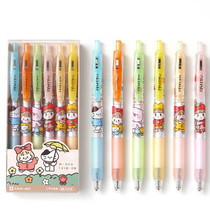 Press cartoon cute student Japan-ROK girl girls heart black water pen non-slip writing smooth brush inscriptions
