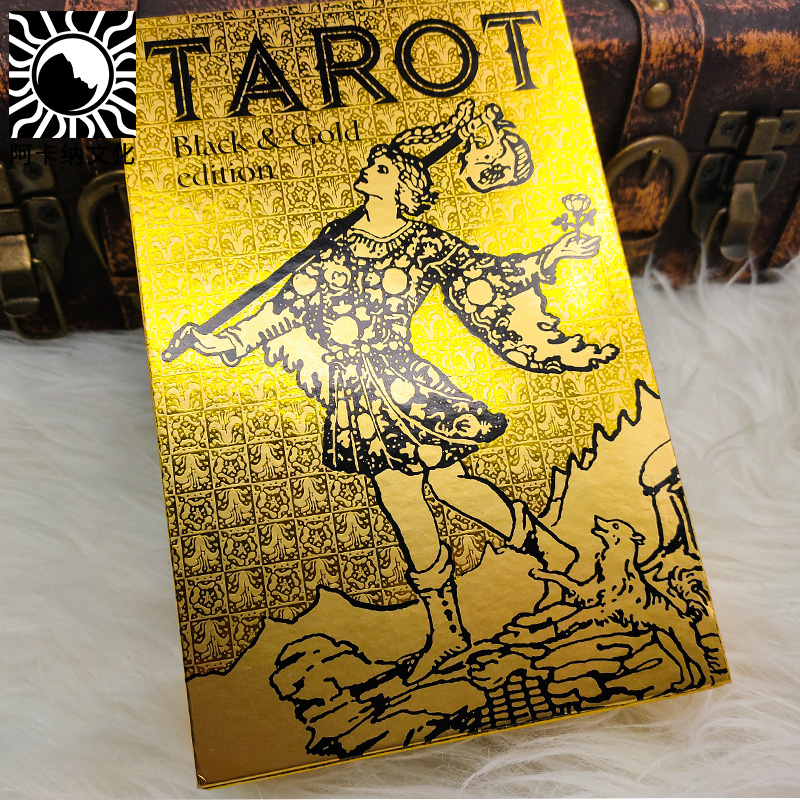 Spot imported genuine Tarot Black and Gold Edition Black Gold Edition Witt Tarot