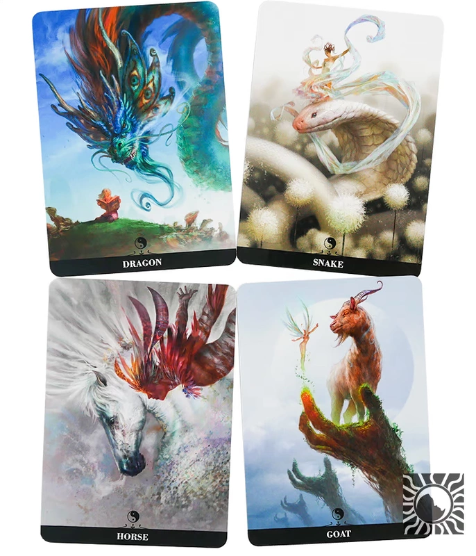 Spot Original Ý Nhập chính hãng Trò chơi hội đồng quản trị Trung Quốc Oracle Oriental Zodiac Card - Trò chơi trên bàn