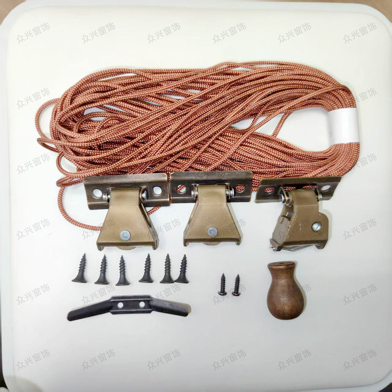 Bamboo Curtain Accessories Pulley Lock Buckle Pull Cord Control Lift Lock Roller Reed Roller Blind Bamboo Curtain Roll-Pull Type Accessories
