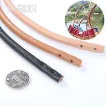 Original 8mm coarse handmade round cow leather rope hand sewn bag with lifting wrist carrying strap DIY bag kit accessories 51 accessories