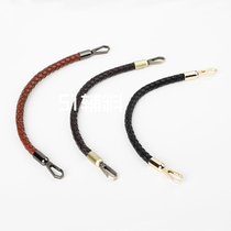 Original 8mm woven handmade round cow leather rope lifting wrist carrying obliquely cross replacement bag with DIY bag accessories 51 accessories