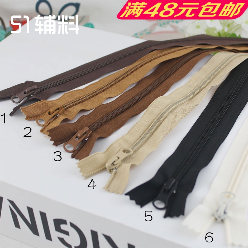 No. 5 premium nylon closed tailors Necklace Bag clothing Pants Door Flap Pocket Handmade Fabric DIY accessories accessories
