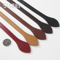 51 accessories The new Korean version of the leaf handle handle the bag with delicate pressure line PU leather hand sewn DIY bag with accessories