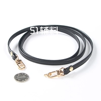 Черный, золотой, кожаный, 9mm, 1.25м