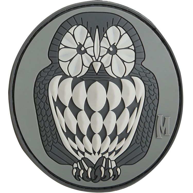 Ngựa đẹp owl Owl Velcro PVC con dấu cao su ba lô dán phù hiệu phụ kiện quần áo miếng dán che quần áo rách