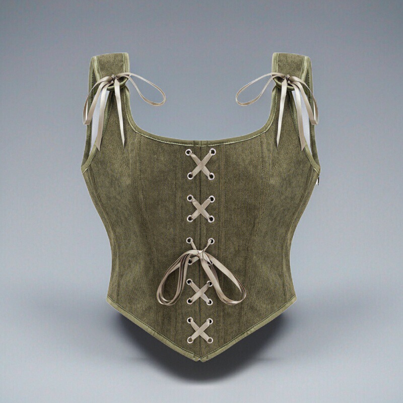 European and American Medieval Retro Style Corset Bustier Shapewear Short Waist-Revealing Sexy Cosplay Lace-Up Tank Top European and American Medieval Retro Style Corset Bustier Shapewear Short Waist-Revealing Sexy Cosplay Lace-Up Tank Top