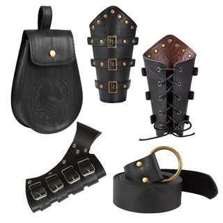 Cross-border medieval viking style warrior retro outdoor fencing leather pu leather sword sheath wish japanese buckle scabbard