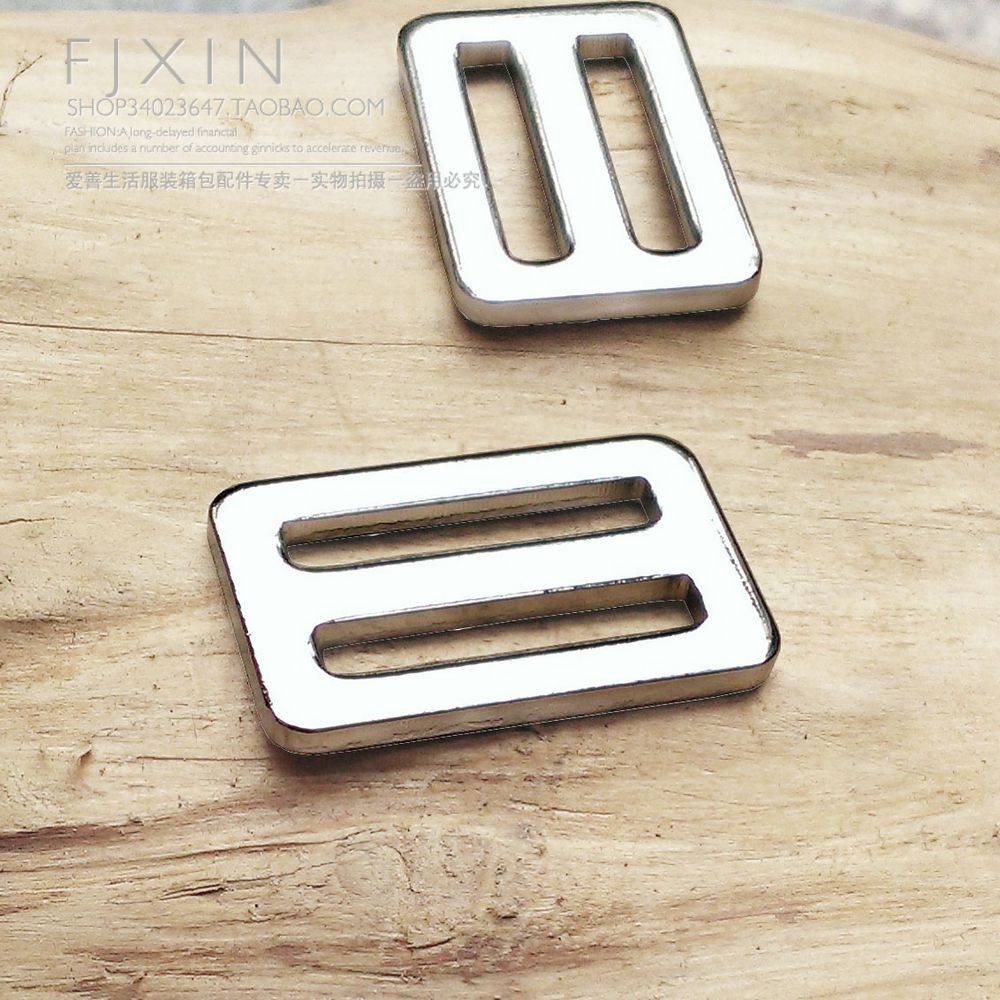 Metal Plus Rough Three Gear Day Character Button Bright White Mountaineering Pack Backpack Fastener 2 5 cm Braces Adjustment Buckle 