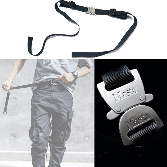 MASTA Original Tidal Wave Racing Bopunk Glasses Snake Metal Buckle City Functional Belt single double floating band