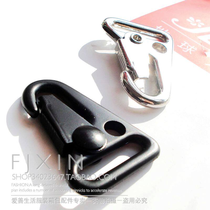 Alloy Bright White New Electrophoresis Black Hook Buckle 25MM Wide Bag Metal Hook Bags Multicolor Optional
