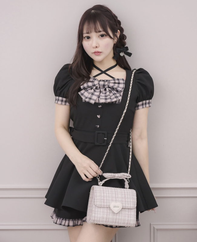Exclusive P-Brand Japanese-Style Clear and Simple 2026 Shibuya Limited Edition Bowknot Heart Buckle Tie Short-Sleeve Set Exclusive P-Brand Japanese-Style Clear and Simple 2026 Shibuya Limited Edition Bowknot Heart Buckle Tie Short-Sleeve Set