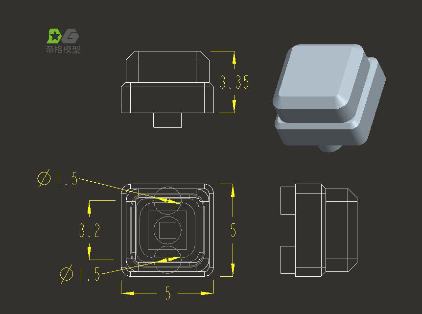 DG-Modell-Traktorkopf Tamiya 1/14 Scania 1/12 Kletterumrisslicht quadratisches Licht Geeignet für bestimmte Gruppen DIY – Detail 4