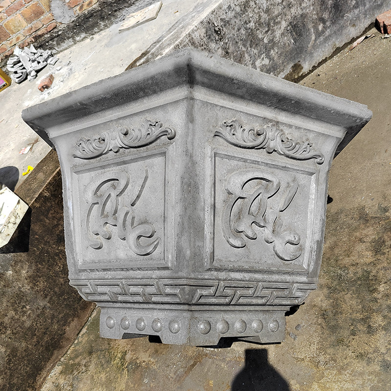 Hexagon Cement Flower Pot Mold Homemade Flower Case Plastic Model Garden Forest Green New Countryside Construction Construction Formwork