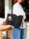 Ctlnokegin Mulxue Rhine Tote Bag Women's Large Capacity Autumn and Winter Commuting Bag Handheld Large Bag Shoulder Bag