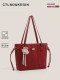 Ctlnokegin Seaweed Pattern Tote Bag Women's New Wedding Bag Bridal Bag Large Capacity Single Shoulder Work Clothing Bag