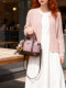 CtlnoKegin light retro embroidery Boston bag women's new bowling bag portable messenger bag pillow bag