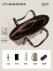 Ctlnokegin Light Retro Embroidered Tote Bag for Women, Large Capacity, 2025 New Model, Suitable for Class and Commuting, Large Shoulder Bag