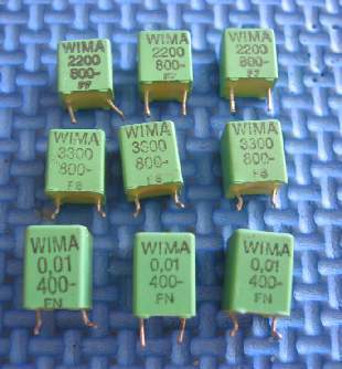 German Green WIMA 3300P 800V 0 01UF 400V 2200P 800V film capacitor