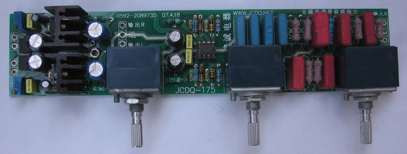 Attribution tone controller with pre - grade 10 times magnified LM317 regulatory power supply JCDQ175