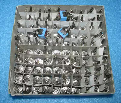 Domestic copper handle 6A 125VAC silver-plated foot toggle button switch with positioning gasket non-slip pad nut