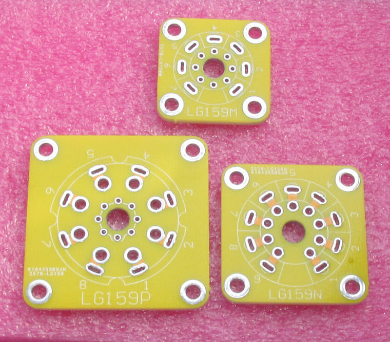 Small 7 feet small 9 feet large 8 foot vacuum tube base PCB plate pointed foot tube seat with wiring board double panel LG159