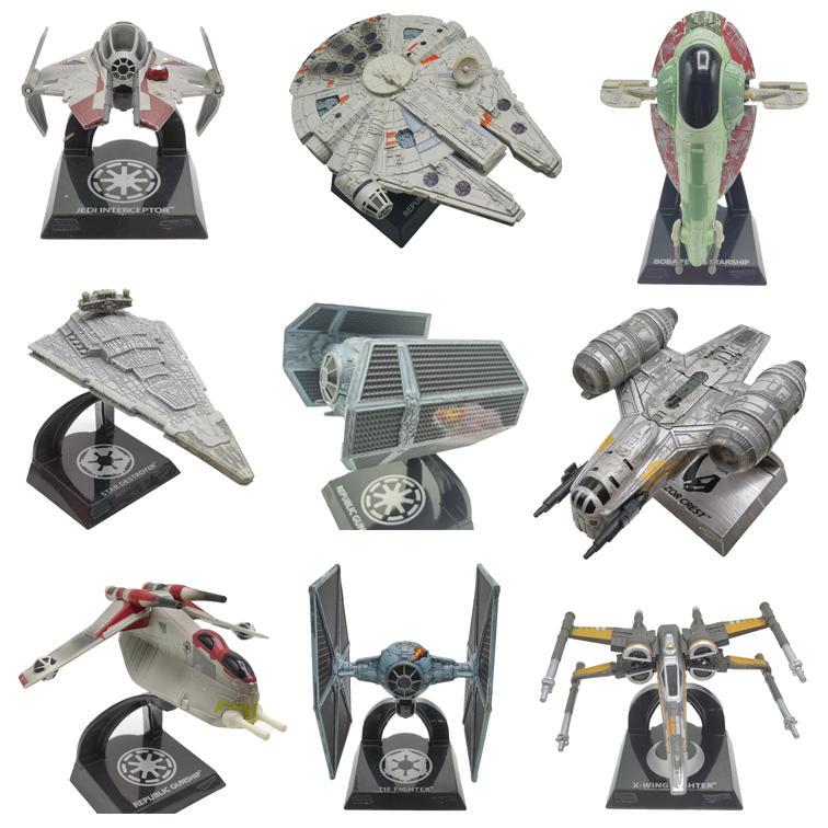Mattel Hot Wheels Star Wars Millennium Falcon Razor Ship X-Wing Fighter Bulk Pack