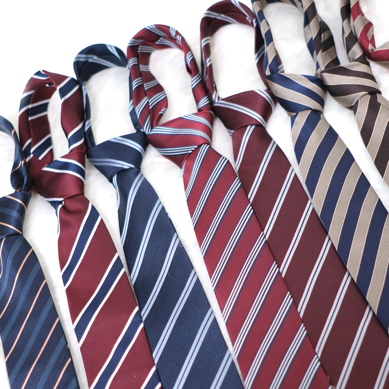 Huaqianzhu Jk Jacquard Tie Jk/Dk Uniform Striped Tie Japanese School Style Basic Versatile Accessory Huaqianzhu Jk Jacquard Tie Jk/Dk Uniform Striped Tie Japanese School Style Basic Versatile Accessory