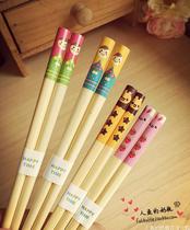 Spot Japanese style Japanese doll animal baby children adult bamboo chopsticks Chopsticks 16 5 ~ 23cm