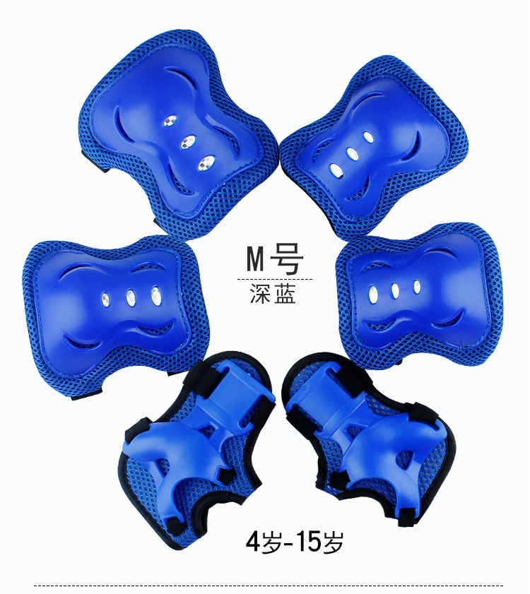 xe thăng bằng 3 bánh [6 bộ] dày trẻ em đầu gối miếng đệm khuỷu tay cổ tay thiết lập ván trượt cân bằng xe đạp trượt patin trượt băng thiết bị bảo vệ - Smart Scooter xe thăng bằng 3 bánh