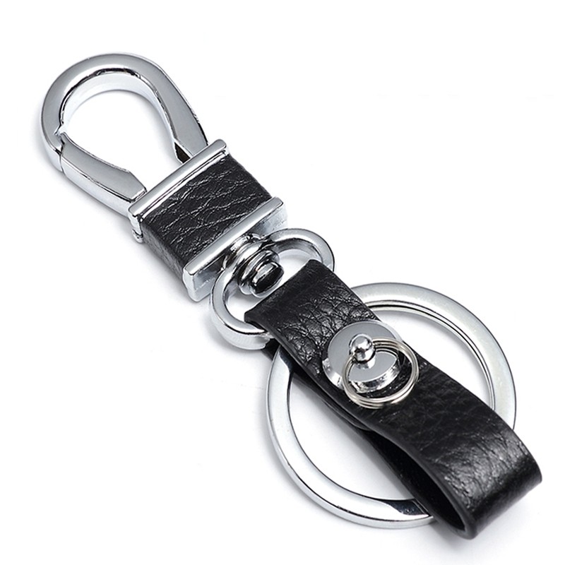汽车钥匙扣手工牛皮车载钥匙扣汽车用品男女腰挂防丢钥匙链皮条扣
