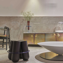 Nordic minimalist designer solid wood chair Living room art decoration decoration Sofa stool coffee table Log light luxury fashion