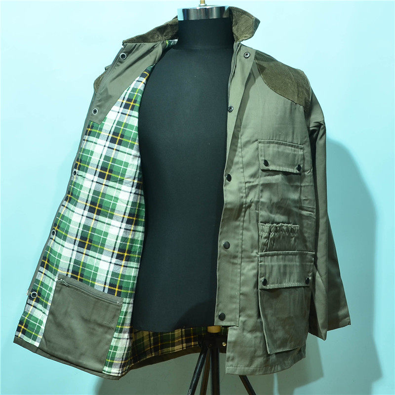 Large size Men's clothing Hunting Wind Clothing Twill Cloth Fabric Multi-Pocket Outdoor Multi-Pocket Exterior Single Spring Autumn Jacket All Code Special Price