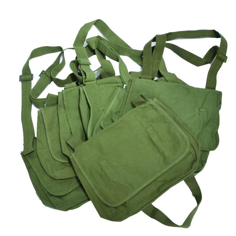 Old nostalgic canvas vintage Old Stock Rough Tattoo bags Inclined Cross Bags Single Shoulder Green Collection Practical