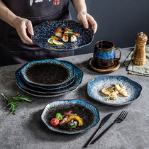 Day Style Creativity Stonetime Ceramic Dish Pan Flat Pan Household Flat Pan Sushi Pan Water Fruit Pan Sara Pan Western Dining Tray