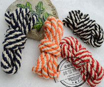 Eight strands of pure cotton heart colored cotton rope DIY must use auxiliary materials 6MM thick drawstring 90 meters bundle 30 yuan