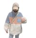 imitation sherpa contrast ສີ stitching stand collar coat ດູໃບໄມ້ລົ່ນແລະລະດູຫນາວບວກ velvet ວ່າງ cardigan jacket ຂ້າມຊາຍແດນເຄື່ອງນຸ່ງຫົ່ມຂອງແມ່ຍິງການຄ້າຕ່າງປະເທດ
