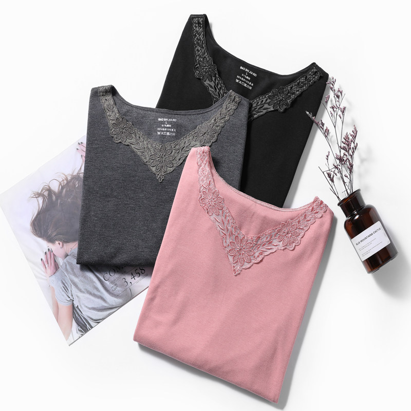 Fever clothes women's suit plus fertilizer plus size fat mm200 jin German velvet no trace fever middle-aged and elderly autumn clothes sanitary pants