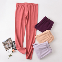 Warm pants womens plus velvet thickened bottoming autumn pants De velvet heating fiber wear loose middle-aged and elderly single-piece velvet pants