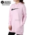 Áo len nữ NIKE Nike mùa xuân và mùa thu móc lớn LOGO áo dài thể thao giản dị dài giữa áo hoodie AV8291-010 - Thể thao lông cừu / jumper Thể thao lông cừu / jumper