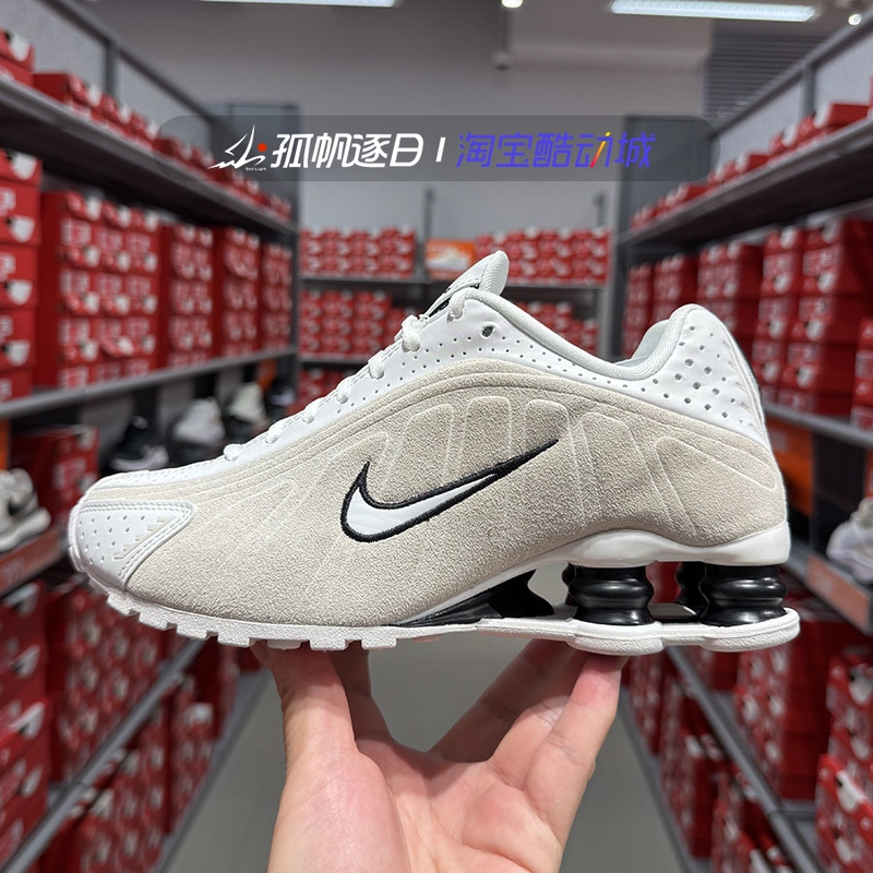 Nike Nike Shox R4 Women's Retro Cushioning Air Column Casual Sports Running Shoes Hq7739-100