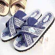 Summer new Jingli mens slippers foam bottom indoor and outdoor mens sandals thick soles non-slip massage bathroom sandals